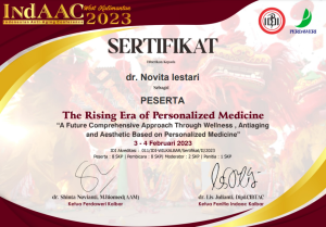 Indonesian Anti-Aging Conference 2023 – The Rising Era of Personalized Medicine (2023)